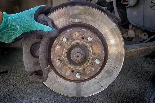 Brake rotor · worn